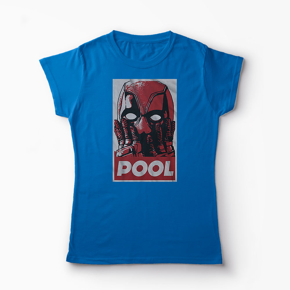 Tricou Deadpool 2 - Femei-Albastru Regal